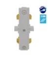 GloboStar S-40045 Διφασικός Connector 3 Καλωδίων Συνδεσμολογίας Γιώτα (Ι) για Λευκή Ράγα Οροφής